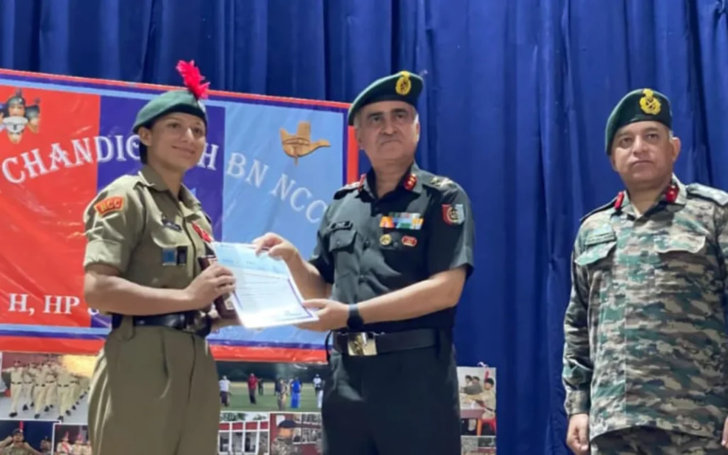 NCC Chandigarh Felicitates Cadets 2 Darpan Chandigarh NCC Chandigarh Felicitates Cadets 1