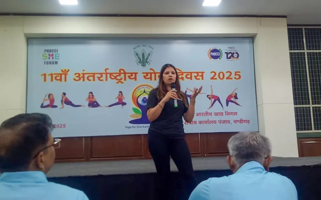 PHDCCI SHE Forum Chandigarh celebrates International Yoga Day