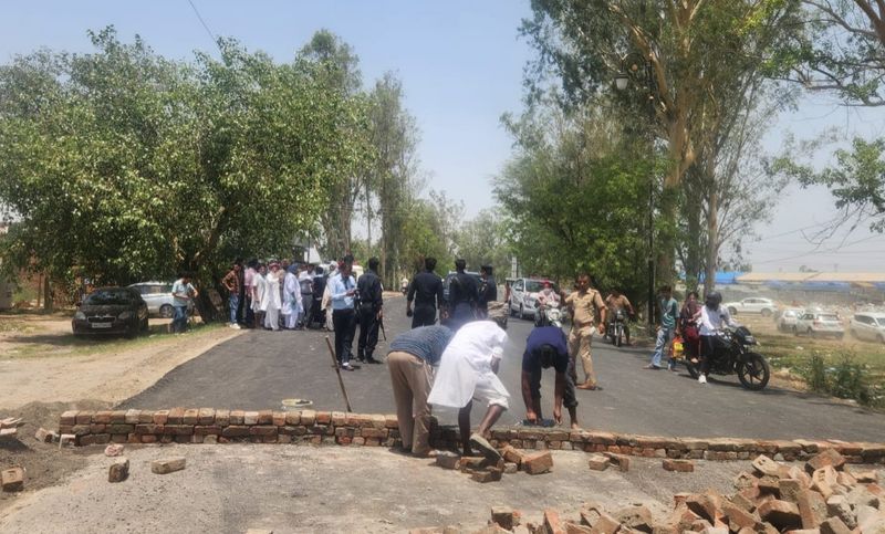 Wall of Protest: Haryana Farmer Builds Barrier on Highway Over Land Compensation Dispute