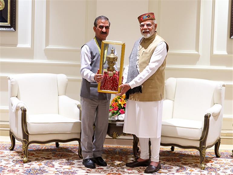 Himachal CM urged PM Modi to protect the state’s interests in hydropower projects