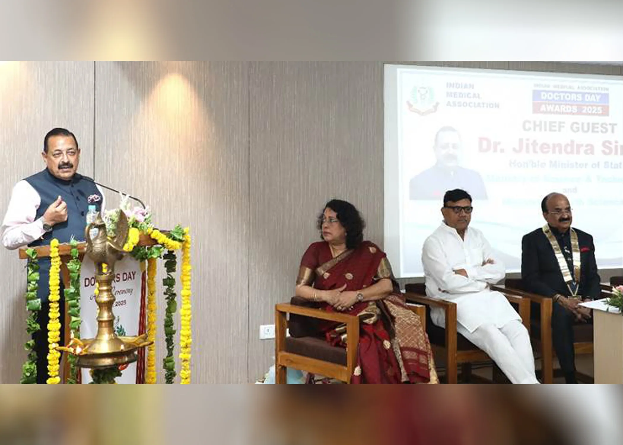 Dr. Jitendra Singh Invokes Dr. B.C. Roy’s Legacy, Urges Restoration of Doctor-Patient Trust at IMA’s Doctors’ Day Event