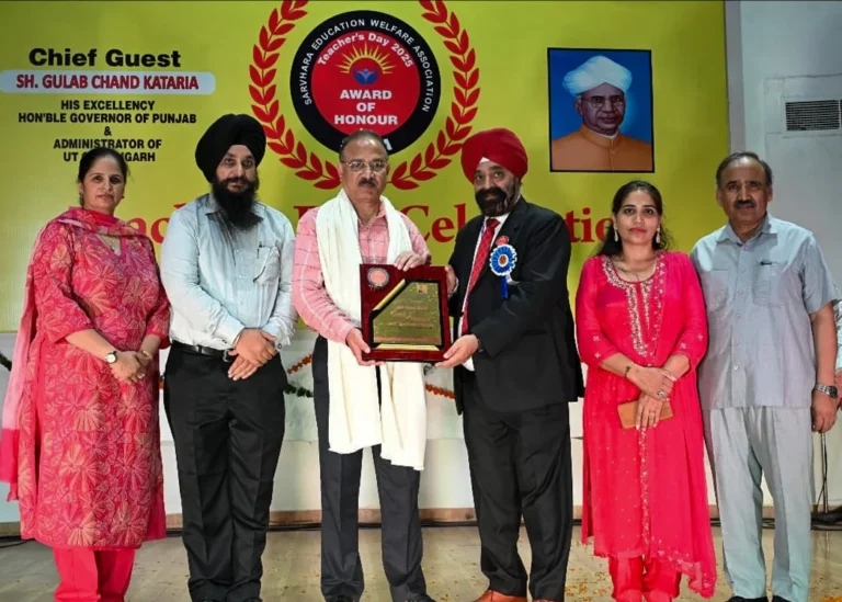 SEWA Celebrates Teachers’ Day by Honoring Rural Educators in Chandigarh