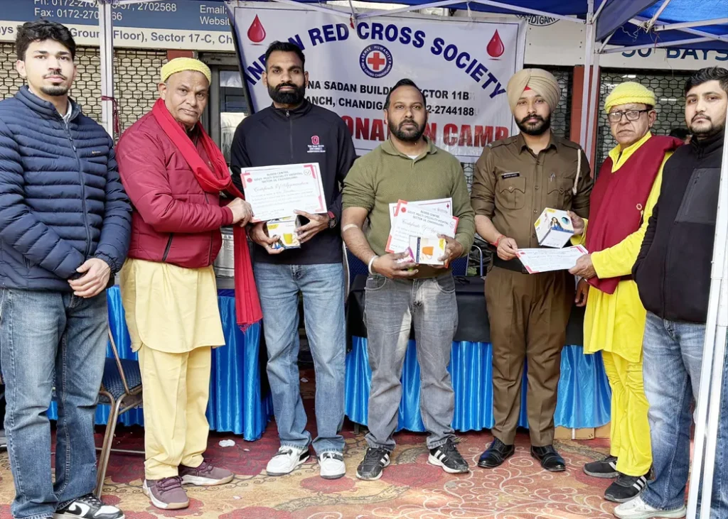 Blood Donation Camp in Sector 17B Chandigarh