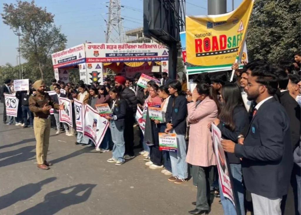 Mohali Traffic Police Road Safety Campaign