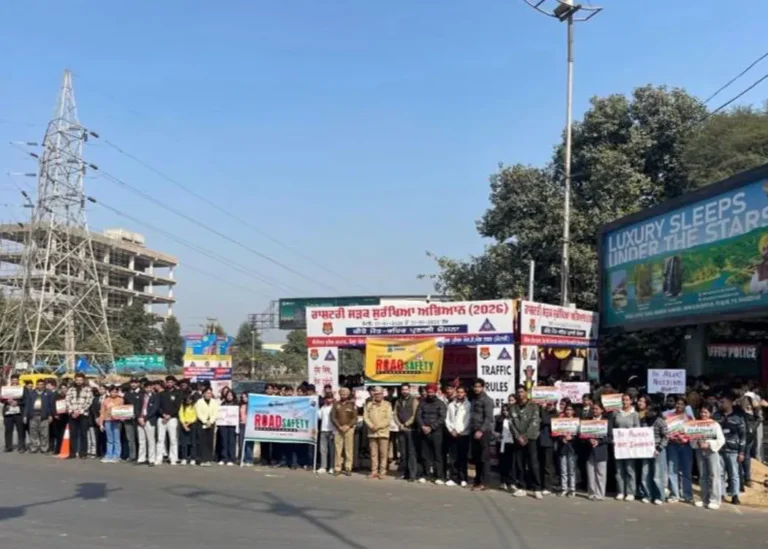 Mohali Traffic Police Road Safety Campaign