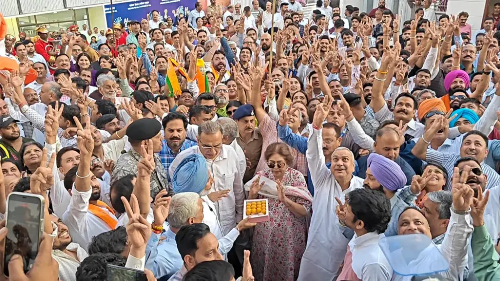Chandigarh BJP Celebrates Bengal Win