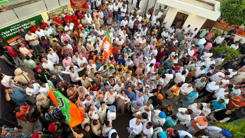 Chandigarh BJP Celebrates Bengal Win