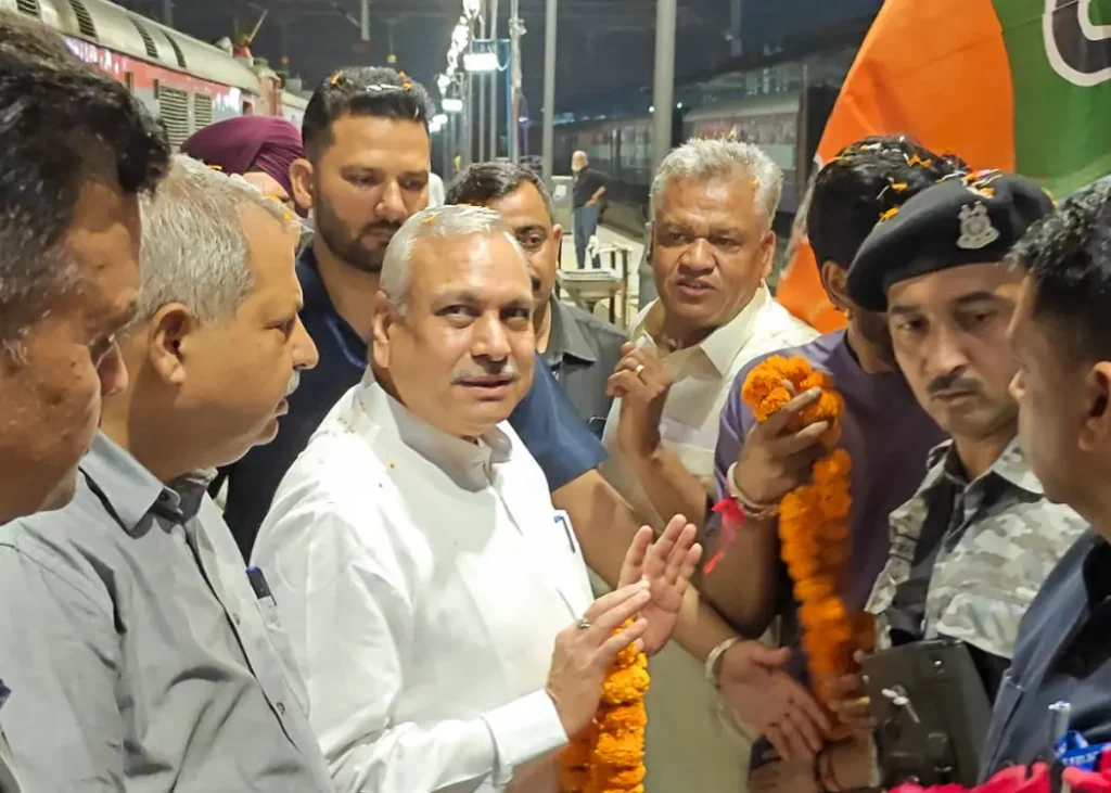 BJP Chandigarh Welcomes Saudan Singh