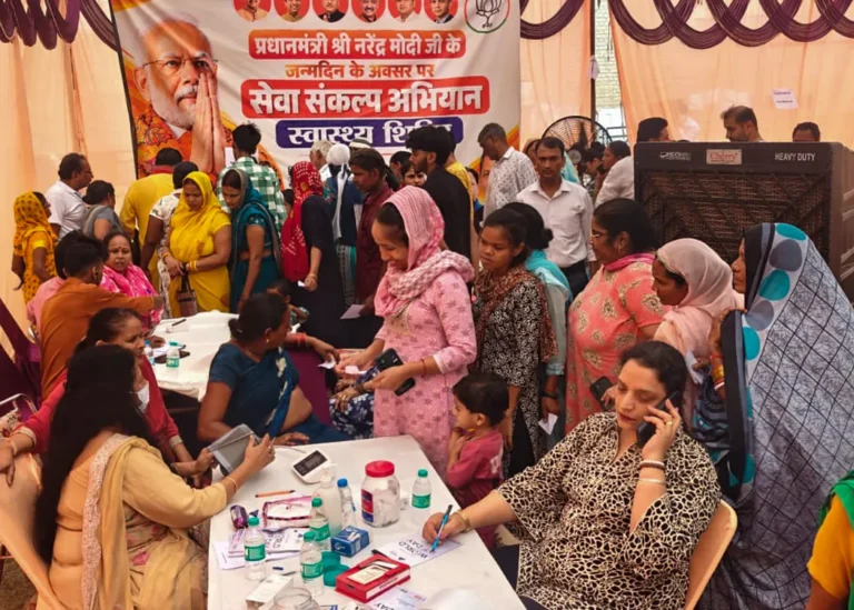 Mega Health Camp in Dhanas