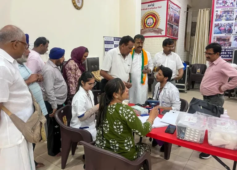 Free health check-up camp in Sector 30