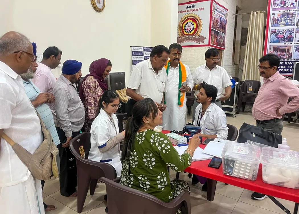 Free health check-up camp in Sector 30