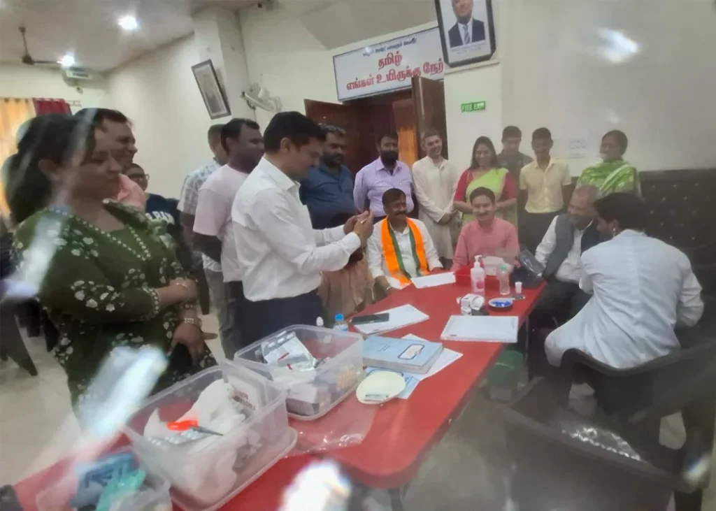 Free health check-up camp in Sector 30