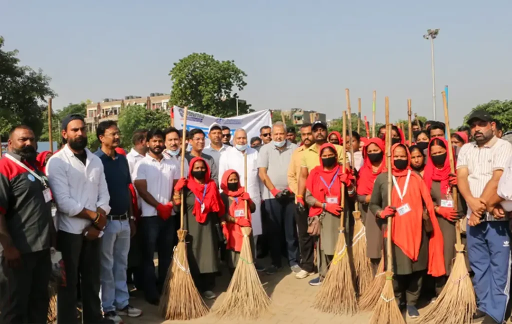 BJP Conducts Cleanliness Drive