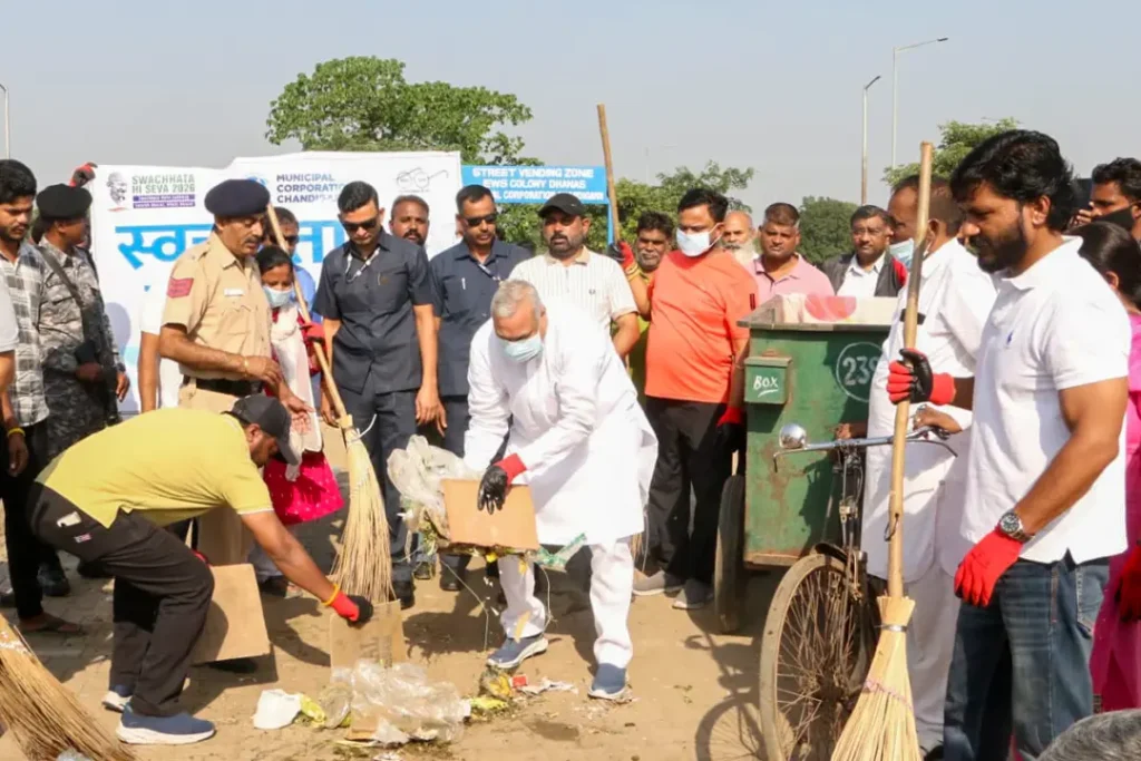 BJP Conducts Cleanliness Drive